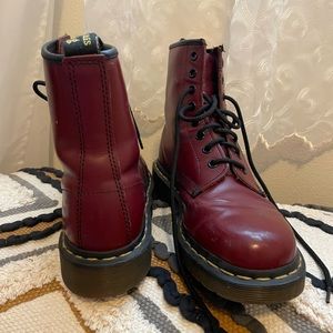 Dr. Martens leather chelsea boots, womens size 8